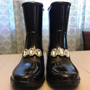 SOLD🎉!! Final!! Michael Kors Black Rain Booties